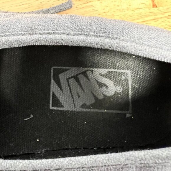 Vans Unisex Gray Canvas Casual Sneakers Mens 8 Womens 9.5 - Picture 8 of 9